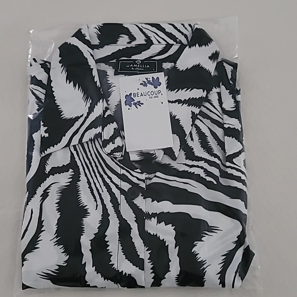 💫Black & WhiteTop Tunic Camellia By Affection Christina Zebra Print💫 - Picture 16 of 16